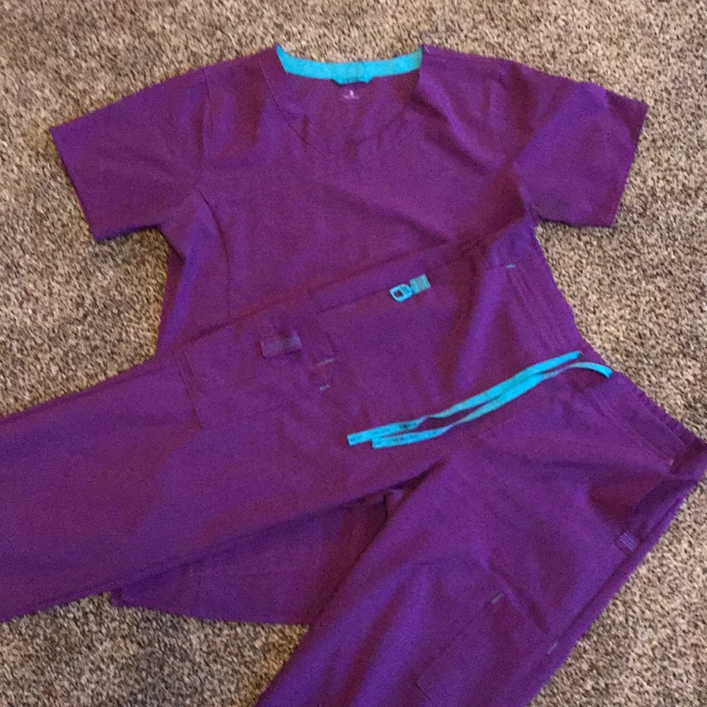 Purple Carhartt Scrub Set